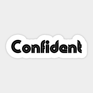 Confident Sticker